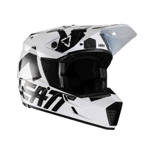 LEATT MOTO HELMET 3.5 V22 WHITE WHITE/BLACK розмір L