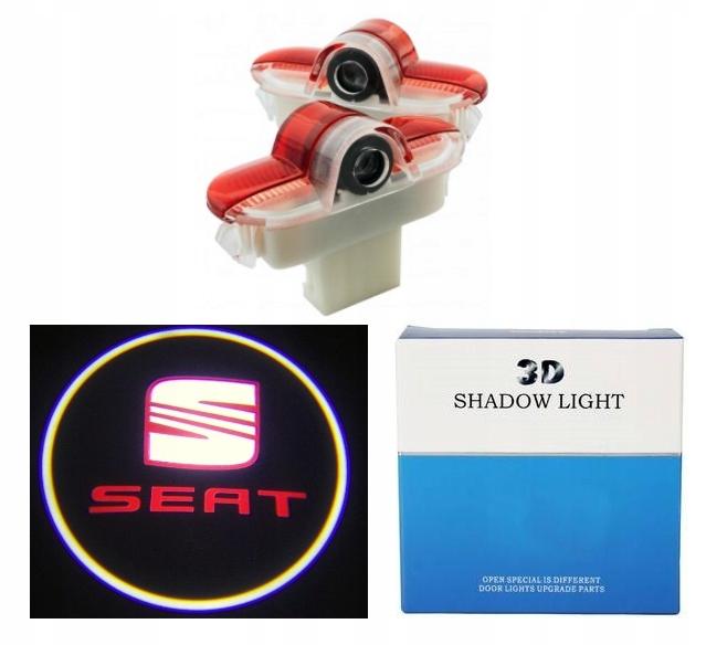 СВЕТОДИОДНЫЙ ПРОЕКТОР ЛОГОТИПА SEAT LEON И II ALHAMBRA TOLEDO