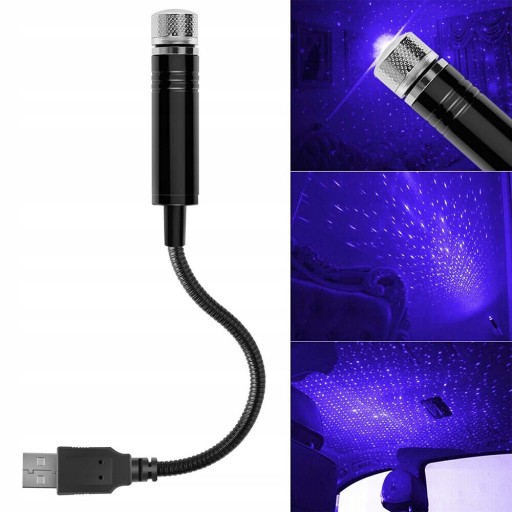 LED ПРОЕКТОР ДЛЯ АВТО USB ЕФЕКТ ЗІРКИ