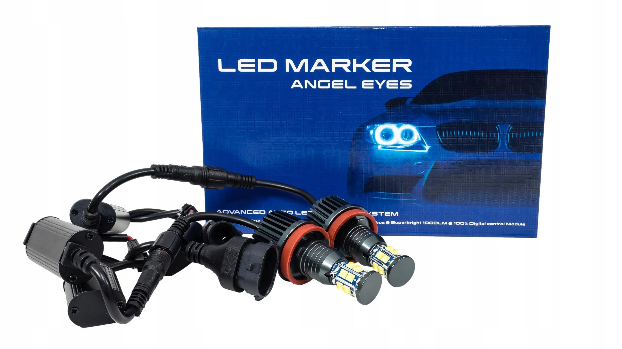 Светодиодные кольца маркеры H8 BMW E60 E61 E90 E91 E92 240W