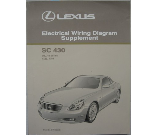 Книга по ремонту LEXUS SC 430 UZZ40 Электрические схемы Lexus SC430 2004 г.