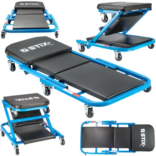 КУШАНКА МАЙСТЕРНЯ, СКЛАДНА 2В1, ТАБУРЕТКА, ТАБУРЕТ, КОЛЯСКА, СИДІННЯ 150 КГ STIX