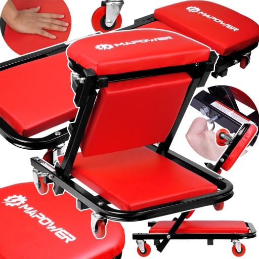 ДИВАНТ ДЛЯ МАСТЕРСКОЙ, СКЛАДНОЙ 2В1, ТАБУРАТ, ТЕЛЕЖКА, СИДЕНЬЕ, ТАБУРАТ MAPOWER