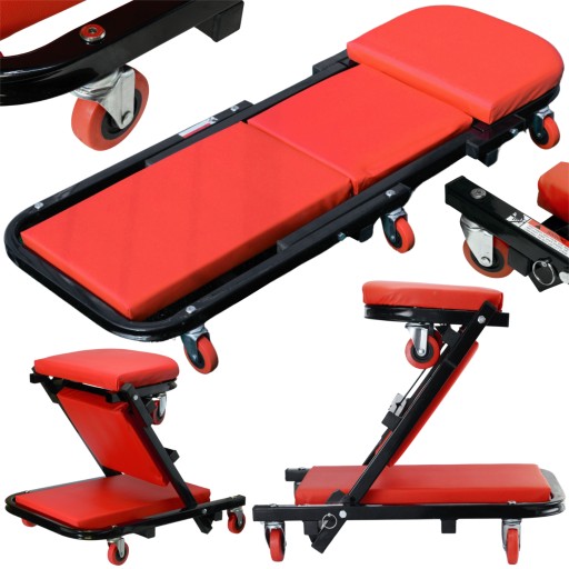 МАЙСТЕРНЯ КУШАНКА, РОЗКЛАДНА, ТАБУРЕТКА, ЛЕЗЖАЛКА 2 В 1, МАКС. СИДІННЯ, ТАБУРЕТ ЧОРНИЙ