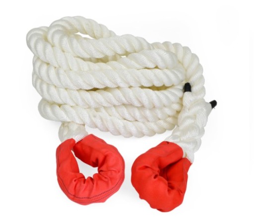 КИНЕТИЧЕСКАЯ ВЕРЕВКА Белая 25 ТОНН, 8м, диаметр 36мм