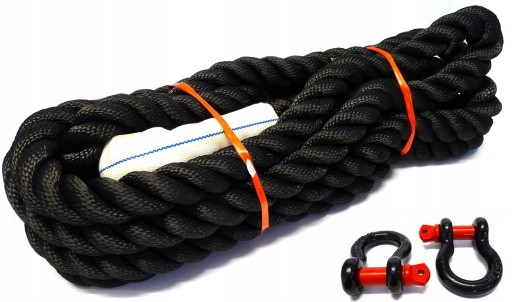 КИНЕТИЧЕСКАЯ ВЕРЕВКА 4X4 +2 ТЯЖЕЛЫ 4,75т 32ммx8м 22Т JEEP PATROL