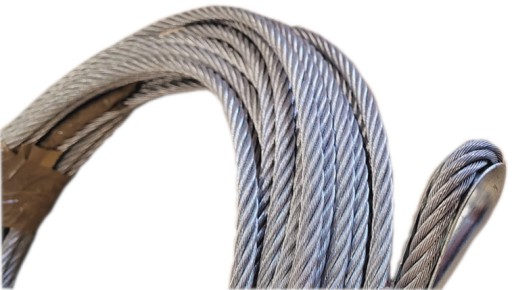 СТАЛЬНОЙ ТРОС 12ММ 24М ДЛЯ ЛЕБЕДКИ LAWETA