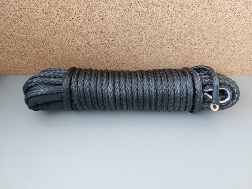 СИНТЕТИЧЕСКАЯ ВЕРЕВКА 13 тонн | СЕРЫЙ | 12мм х 28м с наперстком