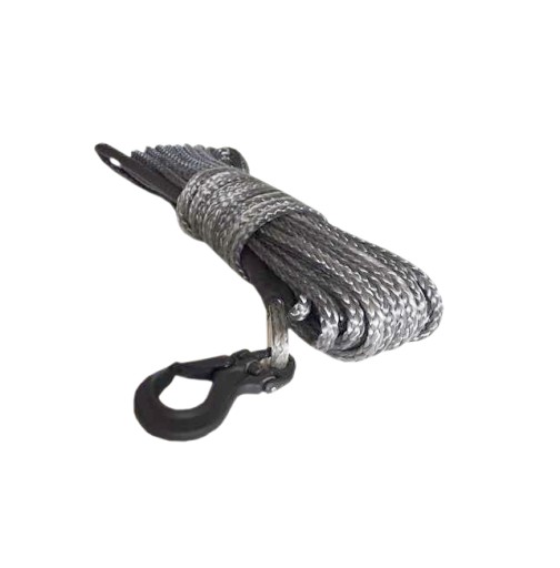 СИНТЕТИЧНА МОТУЗКА 9,5 т (28м х 9,5мм) З ГАКОМ - ДЛЯ ЛЕБІДКИ 4x4