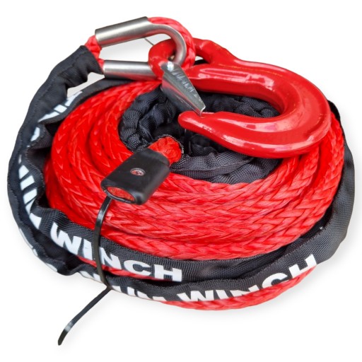 СИНТЕТИЧЕСКАЯ ВЕРЕВКА ДЛЯ ЛЕБЕДКИ PATROL 4X4 DYNEEMA 10мм 28М КРЮК