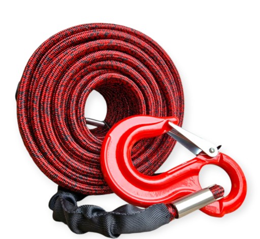 ПЛЕТКА СИНТЕТИЧЕСКАЯ ВЕРЕВКА ДЛЯ ЛЕБЕДКИ ЛЕБЕДКА 8мм 28М ПЛЕТКА ВНЕДОРОЖЬЯ