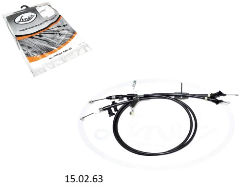 15.02.63 - ТРОС РУЧНОГО ТОРМОЗА ЗАДНИЙ 1545 ММ 1435 ММ 1460 ММ 1355 ММ FORD FOCUS