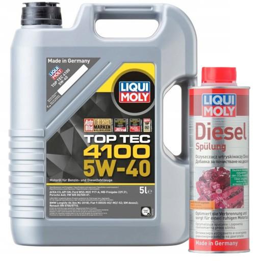 LIQUI MOLY 4100 5W40 5L 9511 CNG LPG + SPULUNG 2666