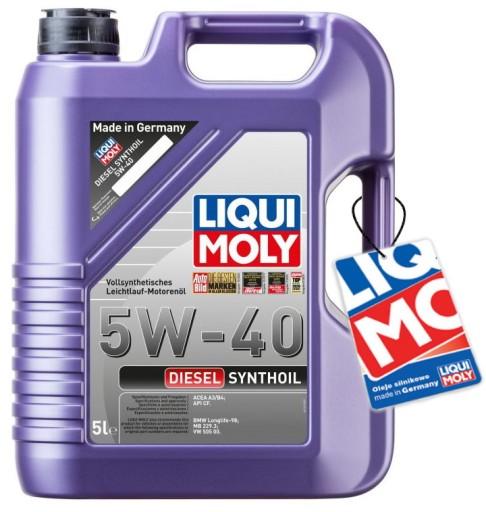LIQUI MOLY DIESEL SYNTHOIL 5W-40 5л 1341 + БЕСПЛАТНО