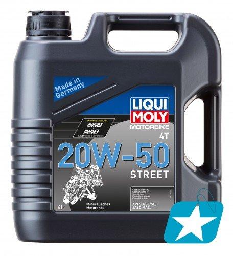 LIQUI MOLY МОТОЦИКЛ STREET 20W50 4T 1696 4L