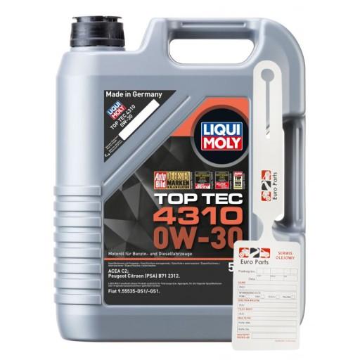 МАСЛО LIQUI MOLY 0W30 5л TOP TEC 4310 2362 СИНТЕТИЧЕСКОЕ