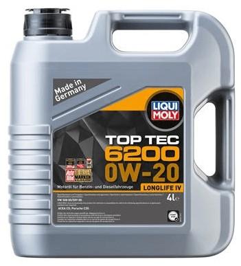 LIQUI MOLY OIL TOP TEC 6200 0W-20 4л