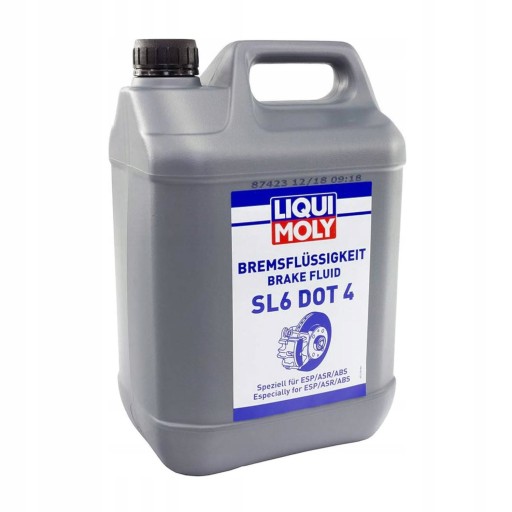 LIQUI MOLY СИНТЕТИЧНА ГАЛЬМІВНА РІДИНА SL6 DOT 4 5L