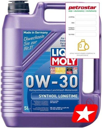 LIQUI MOLY SYNTHOIL LONGTIME 0W30 5л - 8977