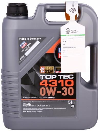 LIQUI MOLY TOP TEC 4310 0W30 - 2362 - 5л