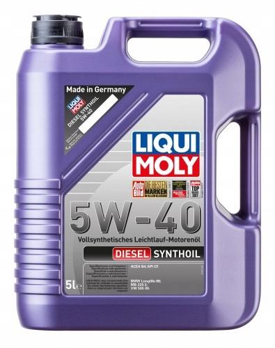 LIQUIMOLY Diesel Synthoil 5W-40 5L BMW VW MERCEDES