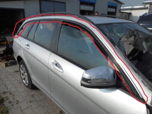 2289merce - Хромированная накладка на крышу правая C-Class W204 KOMBI