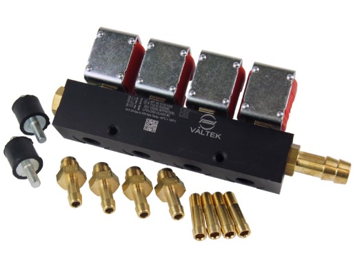30EVG145 - РЕЙКА ВПРЫСКА VALTEK 3OHM 4CYL TYP30 BFC ОРИГИНАЛЬНЫЙ КОМПЛЕКТ С ФОРСУНКАМИ