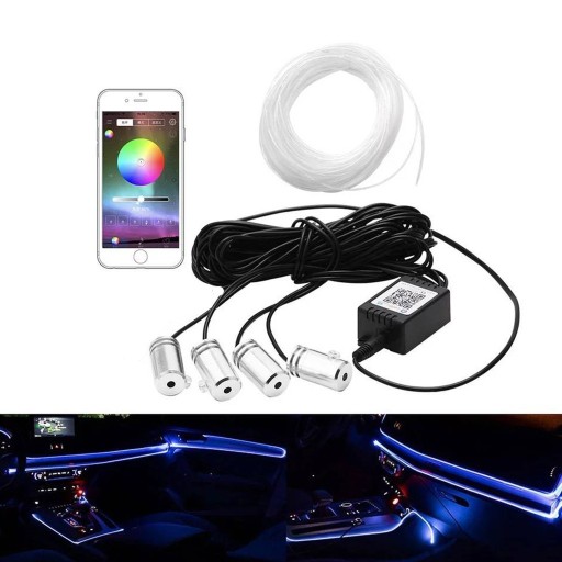 ПОЛОСЫ ОСВЕЩЕНИЯ САЛОНА АВТОМОБИЛЯ 5M RGB LED