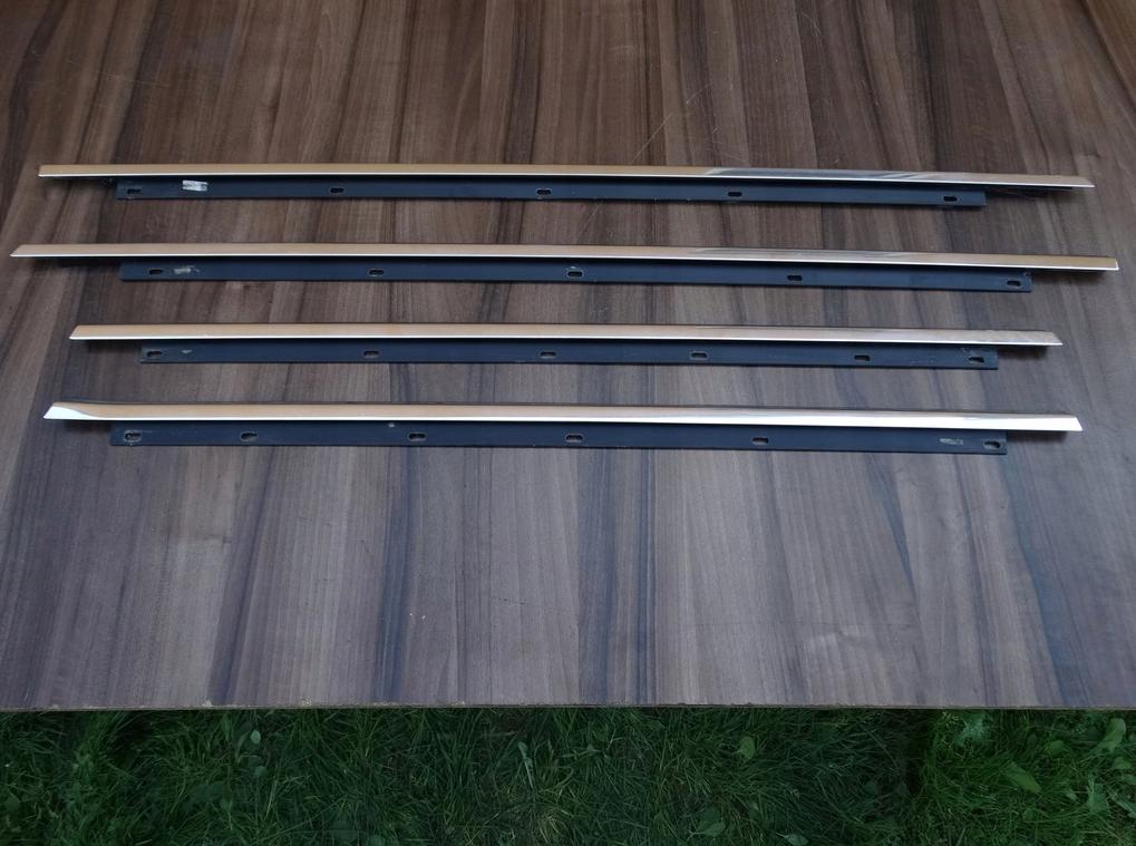 Молдинги двері хромований комплект AUDI A4 B7 B6 RS4 ориг.