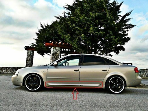 НАКЛАДКИ ДВЕРНЫЕ Audi A6 C5 97-02 S6 RS6 НАКЛАДКИ ДВЕРНЫЕ 4 ШТ. ГРУНТОВКА