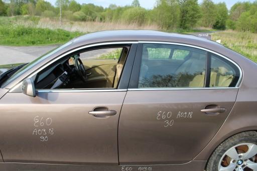 Декоративные планки двери хром линия BMW 5 E60 комплект