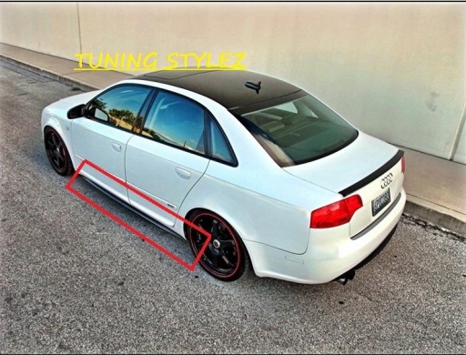 DTH накладки на пороги AUDI A4 B6 B7 AUDI A4 B6 B7 накладки на пороги НОВЫЙ ПРАЙМЕР