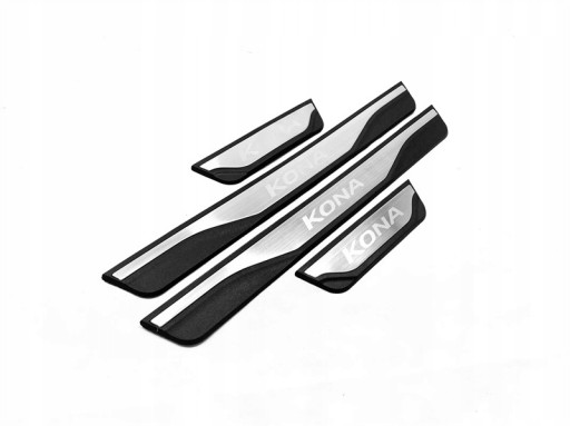 ЗАЩИТНЫЕ НАКЛАДКИ НА БОКОВЫЕ ЮБКИ HYUNDAI KONA СТАЛЬ