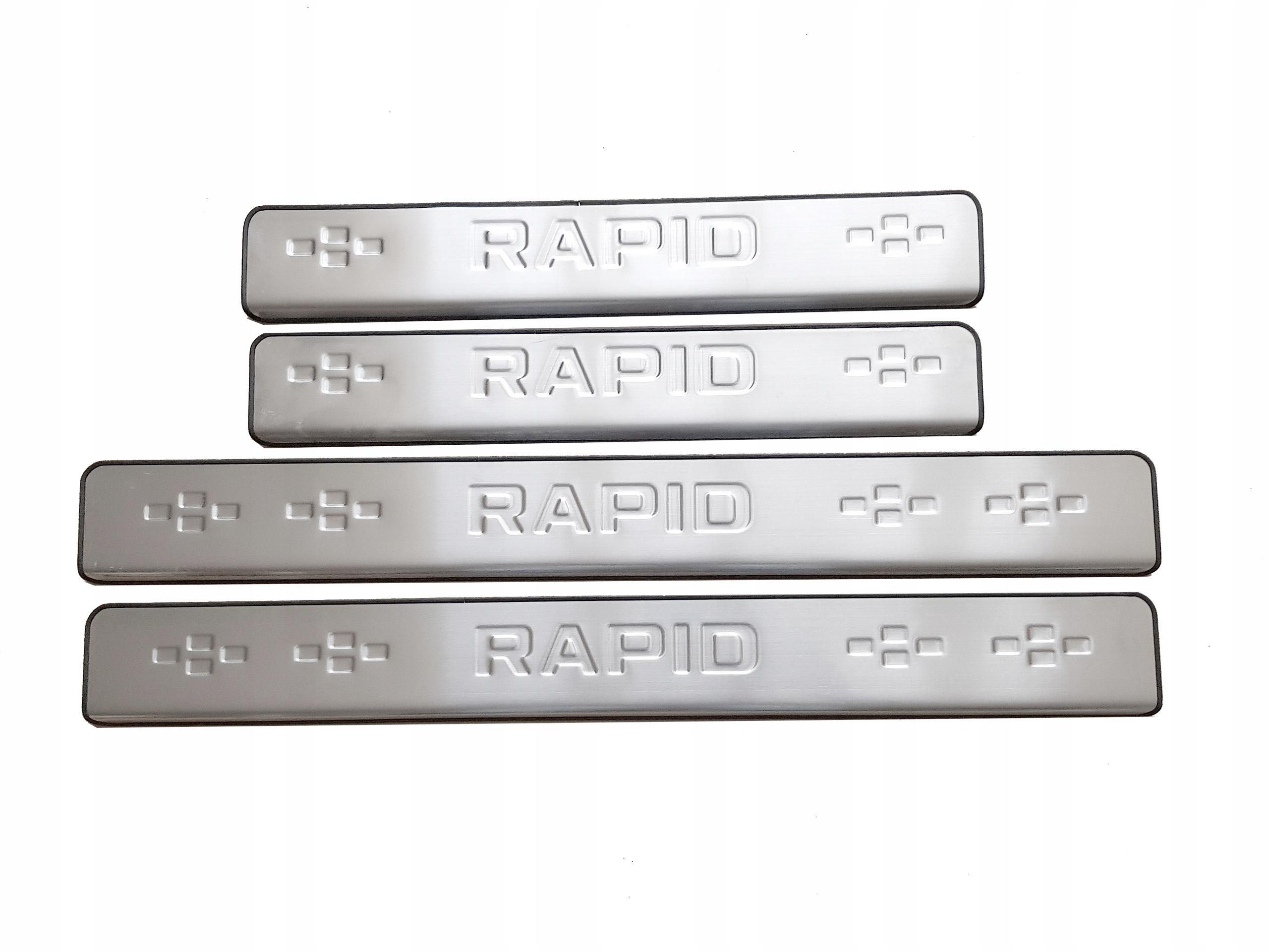 БОКОВЫЕ ЮБКИ ИЗ НЕРЖАВЕЮЩЕЙ СТАЛИ SKODA RAPID