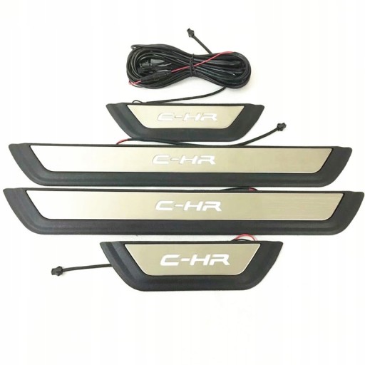 СВЕТОДИОДНЫЕ ЗАЩИТНЫЕ НАКЛАДКИ НА БОКОВЫЕ ЮБКИ TOYOTA CHR