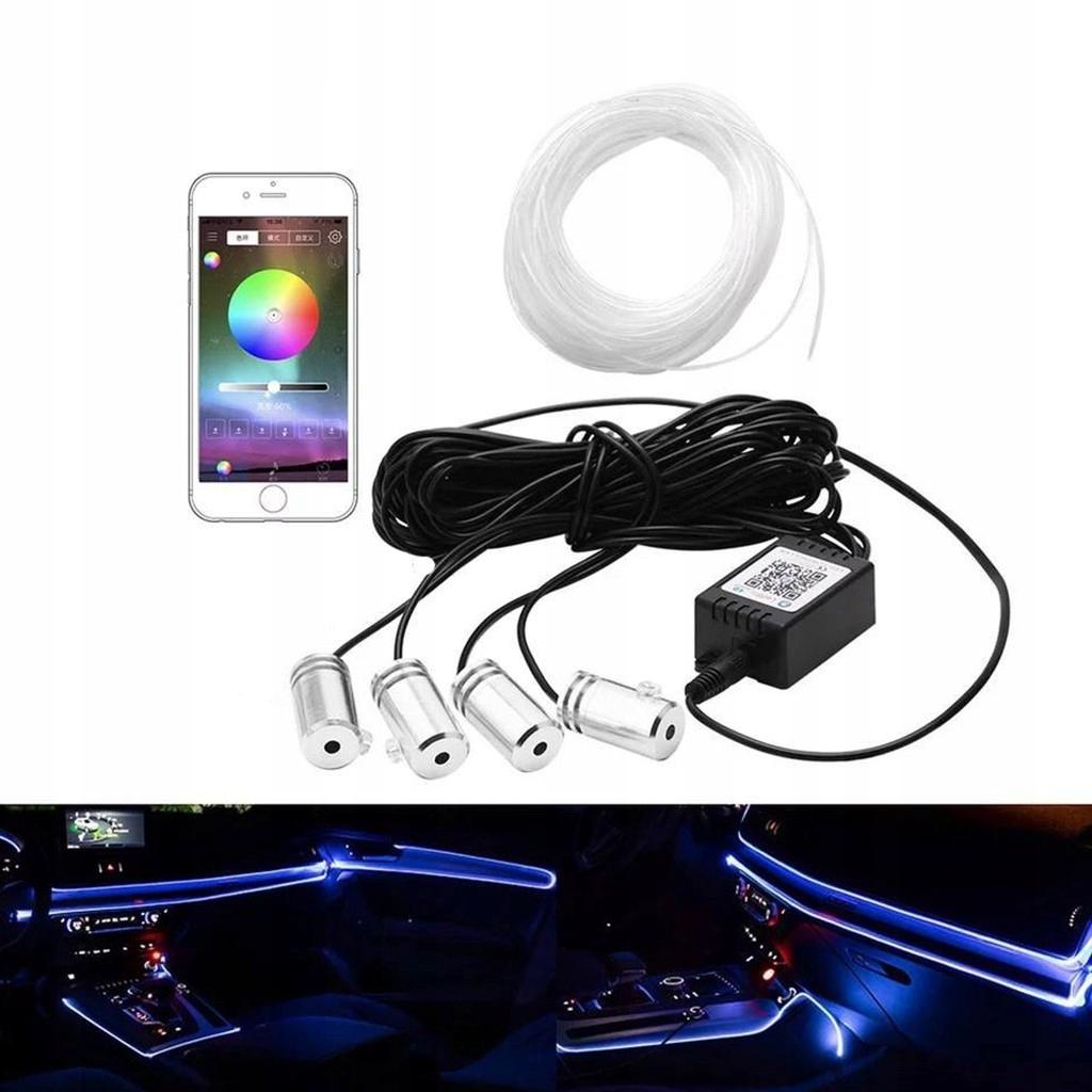 СВІТЛОДІОДНА СТРІЧКА RGB ДЛЯ ОСВІТЛЕННЯ САЛОНУ АВТОМОБІЛЯ