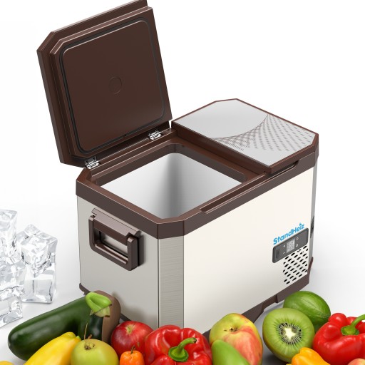 ПОРТАТИВНЫЙ КОМПРЕССОРНЫЙ ТУРИСТИЧЕСКИЙ ХОЛОДИЛЬНИК 40Л КАМЕРА 12В24В 230В STANDHEIZ