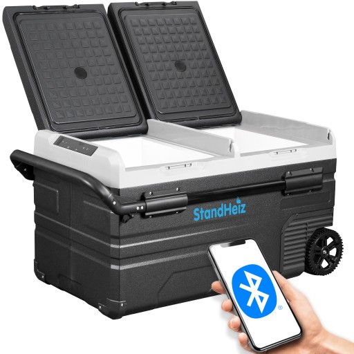 ПОРТАТИВНЫЙ КОМПРЕССОРНЫЙ ТУРИСТИЧЕСКИЙ ХОЛОДИЛЬНИК 72Л КАМЕРА 12В24В 230В STANDHEIZ