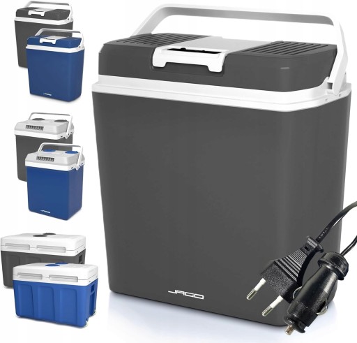 ПОРТАТИВНЫЙ ТУРИСТИЧЕСКИЙ ХОЛОДИЛЬНИК СИНИЙ 25Л С ФУНКЦИЕЙ ОБОГРЕВА