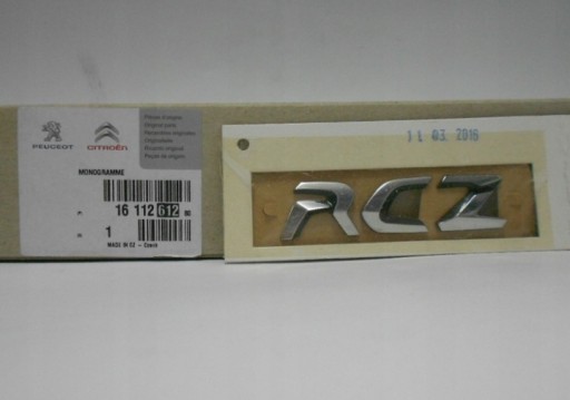 ЛОГОТИП ЕМБЛЕМА НАПИС PEUGEOT RCZ 1611261280