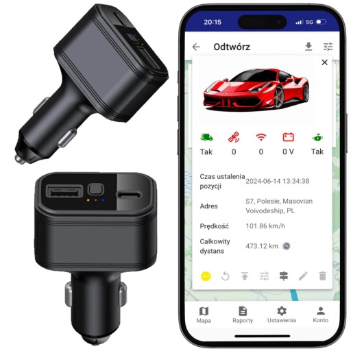 4G GPS-ЛОКАТОР Спрятан в зарядном устройстве. Без подписки, без платной карты.