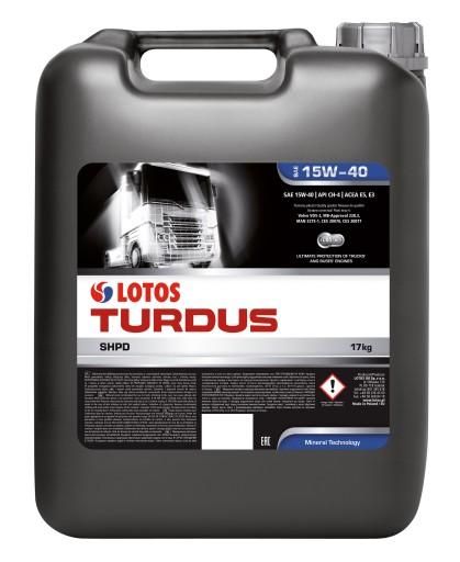 LOTOS TURDUS SHPD 15W40 17кг 20л MB 228.3 CF/SL