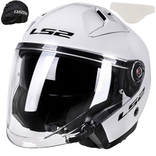 LS2 ОТКРЫТЫЙ МОТОЦИКЛЬНЫЙ ШЛЕМ OF603 INFINITY II SOLID WHITE L