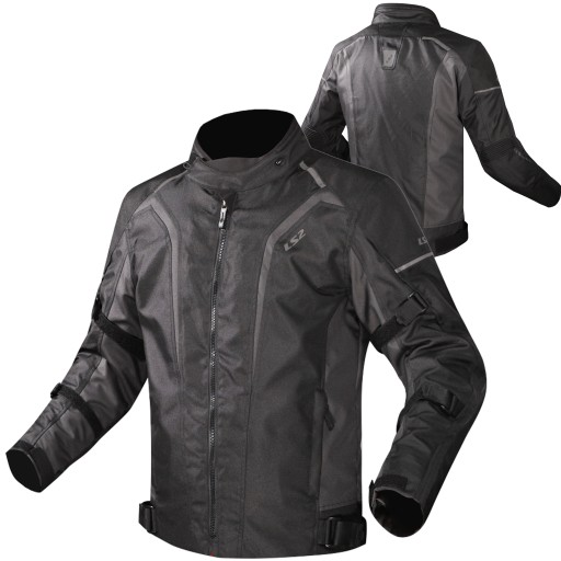 LS2 Sepang мотоциклетная куртка текстильная черная водонепроницаемая + Балаклава