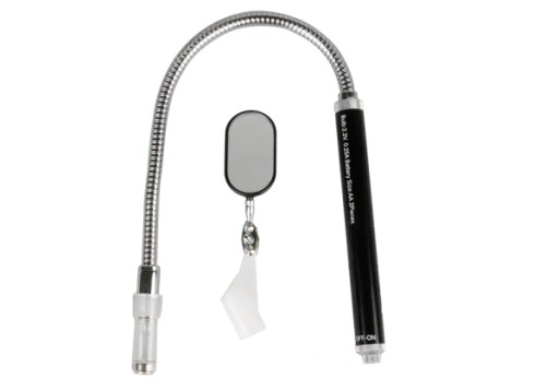 Інспекційне дзеркало + магніт + ліхтарик, Довжина 450 мм King Tony
