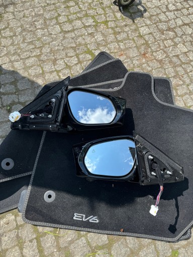 ЗЕРКАЛО ЛЕВОЕ KIA EV6 7 PIN + КАМЕРА В ОЧЕНЬ ХОРОШЕМ СОСТОЯНИИ