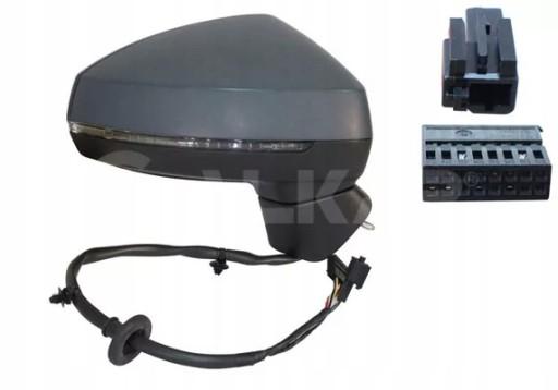 5402-25-2001020P - ДЗЕРКАЛО ПРАВЕ AUDI A3 8V 8P 08-20р