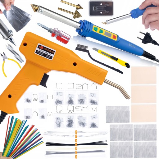 BLUE KONG ПАЯЛЬНИК 120 Вт СТЕПЛЕР + 200 СТЕПЛЕРІВ + 800 СТЕПЛЕРІВ + НАБІР БІНДЕРІВ