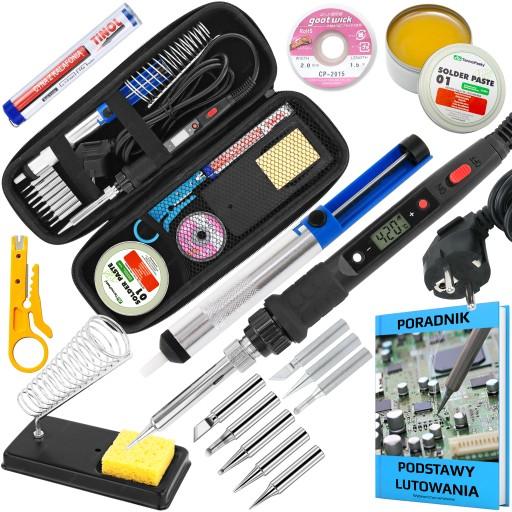 ТОЧНЫЙ ПАЯЛЬНИК S801A 80ВТ + ПРИНАДЛЕЖНОСТИ ДЛЯ ПАЙКИ РУКОВОДСТВО ПО КОРОБКЕ