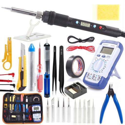 ТОЧНЫЙ ПАЯЛЬНИК TECHREBAL 80 Вт НАБОР ДЛЯ ПАЯЛКИ 28 ЭЛЕМЕНТОВ КОРПУС